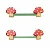 Top 10 ⌛ Multi-Pack Mushroom Nipple Barbell 2 Pack – 14 Gauge 😍 -Playboy Shop 03640687 a