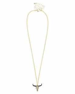 Hot Sale 👏 Goldtone Dark Zodiac Taurus Necklace ✔️ -Playboy Shop 03642857 b