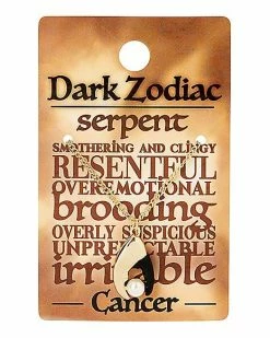 Top 10 🌟 Goldtone Dark Zodiac Cancer Necklace 🎉 -Playboy Shop 03642873 c