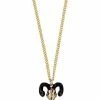 Buy 👍 Goldtone Dark Zodiac Aries Necklace 🔔 -Playboy Shop 03642881 a