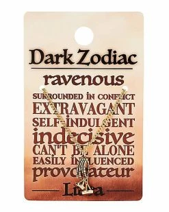 Best Sale 🛒 Goldtone Dark Zodiac Libra Necklace ❤️ -Playboy Shop 03642899 c