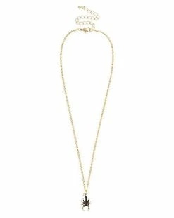 Outlet ⌛ Goldtone Dark Zodiac Scorpio Necklace 🎁 -Playboy Shop 03642923 b
