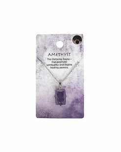 Outlet ⭐ Amethyst Pendant Necklace 👏 -Playboy Shop 03649662 b