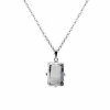 Coupon 😉 Clear Square Quartz Necklace 🛒 -Playboy Shop 03649670 a