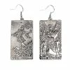 Budget 😀 Fool and Lovers Tarot Card Dangle Earrings ⌛ -Playboy Shop 03649746 a