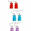 Brand new 🎁 Multi-Pack Gummy Bear Dangle Earrings - 3 Pair 😀 -Playboy Shop 03649977 a