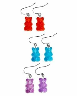 Brand new 🎁 Multi-Pack Gummy Bear Dangle Earrings - 3 Pair 😀
