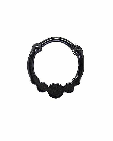 Brand new π Black Blue Gem-Effect Cartilage Ring - 16 Gauge π 4 Brand new π Black Blue Gem-Effect Cartilage Ring - 16 Gauge π - Image 2