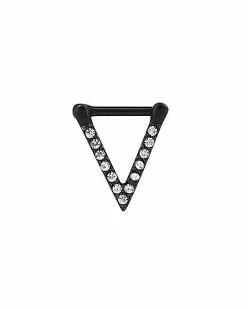 Coupon 😉 CZ V-Shaped Clicker Septum Ring - 16 Gauge 🥰