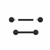 Best Sale 😀 Black Nipple Barbells - 14 Gauge 🎉 -Playboy Shop 03656238 a