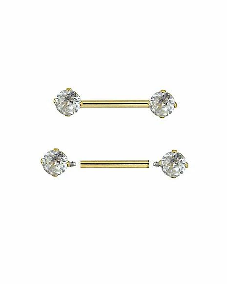 Buy 𧨠CZ Nipple Barbells - 14 Gauge π 3 Buy 𧨠CZ Nipple Barbells - 14 Gauge π
