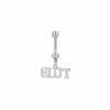 Top 10 ✨ Slut Dangle Belly Ring - 14 Gauge 🧨 -Playboy Shop 03656303 a