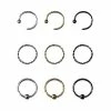 Flash Sale β Multi-Pack Assorted Style Nose Rings 9 Pack - 20 Gauge π₯ 1 Flash Sale β Multi-Pack Assorted Style Nose Rings 9 Pack - 20 Gauge π₯ -Playboy Shop 03656683 a