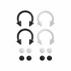 Hot Sale ✔️ Multi-Pack Black and White Septum Rings - 14 Gauge 😀 -Playboy Shop 03661147 a