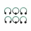 New 🎁 Multi-Pack Black and Teal Ombre Septum Ring - 14 Gauge 💯 -Playboy Shop 03661154 a