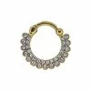 Flash Sale 😀 Goldtone CZ Septum Ring - 16 Gauge 🥰 -Playboy Shop 03661683 a