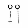 Cheapest 🔥 Black Upside Down Cross Dangle Earrings ❤️ -Playboy Shop 03661717 a