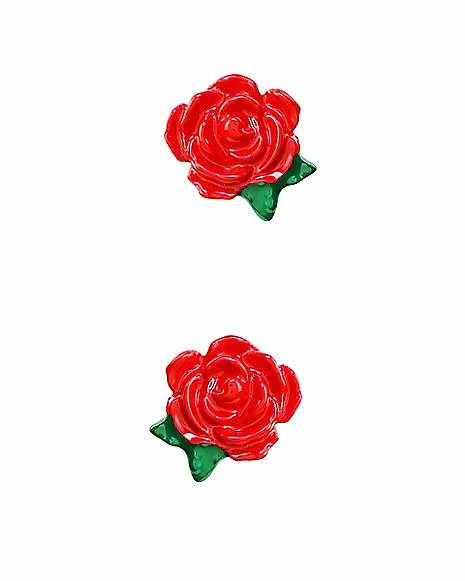 Cheapest π Red Rose Fake Plugs - 18 Gauge π 3 Cheapest π Red Rose Fake Plugs - 18 Gauge π