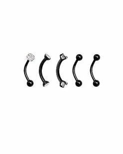 Best reviews of ⭐ Multi-Pack CZ and Black Curved Barbells 5 Pack - 16 Gauge 🎉