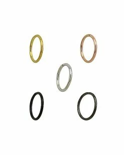 Flash Sale 🤩 Multi-Pack Multi-Color Hoop Nose Rings 5 Pack - 20 Gauge 🌟 -Playboy Shop 03662822 b