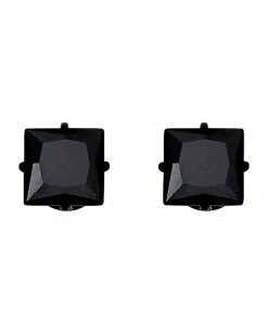 Promo 🧨 Black CZ Titanium Stud Earrings – 20 Gauge ⭐
