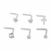 Best Pirce ❤️ Multi-Pack CZ Nose Studs 6 Pack - 20 Gauge ❤️ -Playboy Shop 03663440 a