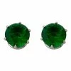 Budget 🌟 Green CZ Stud Earrings – 20 Gauge 🛒 -Playboy Shop 03664778 a