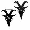 Best reviews of 🤩 Silhouette Baphomet Pentagram Dangle Earrings 🥰 -Playboy Shop 03665429 a