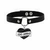 Buy 🔥 O Ring Go Away Heart Charm Choker Necklace 🌟 -Playboy Shop 03665502 a
