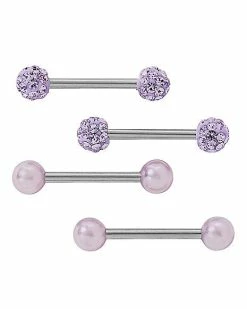 Promo ✔️ Multi-Pack Purple Barbells 4 Pack – 14 Gauge 😀