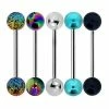 Flash Sale 🎁 Multi-Pack Splatter and Metallic Multi-Color Barbells 5 Pack - 14 Gauge ❤️ -Playboy Shop 03666138 a