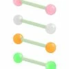 Hot Sale 😀 Multi-Pack Glow in the Dark Barbells 4 Pack - 14 Gauge 🧨