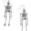 Budget 🧨 Silvertone Skeleton Dangle Earrings ✔️ -Playboy Shop 03666211 a