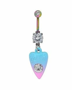 Promo 👏 Ombre Ouija Board Dangle Belly Ring - 14 Gauge 🌟
