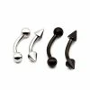 Budget 🔥 Multi-Pack Black and Silvertone Curved Barbells 4 Pack - 14 Gauge 😍 -Playboy Shop 03666922 a