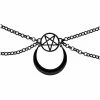 Cheap 😉 Chain Pentagram Moon Choker Necklace 🌟 -Playboy Shop 03674959 a