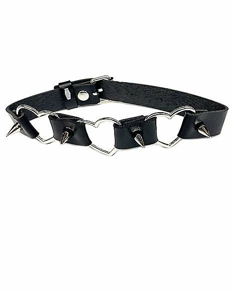 Wholesale π Heart Spike Choker Necklace π 3 Wholesale π Heart Spike Choker Necklace π