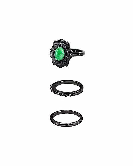 Best Pirce π Multi-Pack Black and Green Rings - 3 Pack π 3 Best Pirce π Multi-Pack Black and Green Rings - 3 Pack π