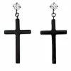 Best reviews of 🧨 CZ Black Cross Dangle Stud Earrings – 20 Gauge 😍 -Playboy Shop 03676699 a