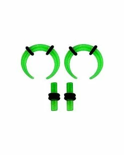 Coupon 👏 Green Glow in the Dark Pinchers and Plugs – 2 Pair 🎉