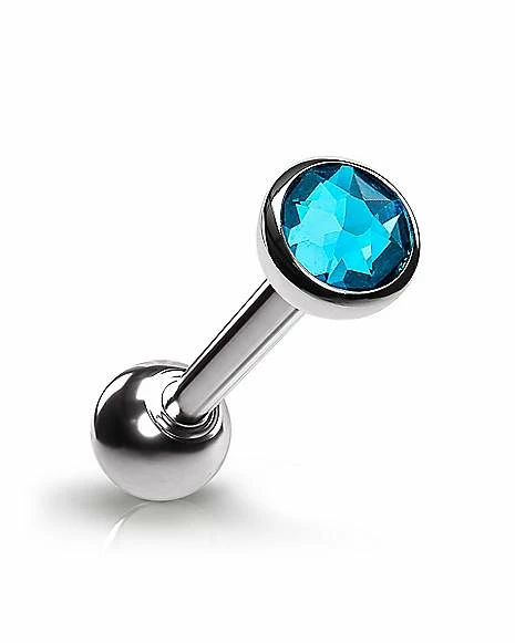 Best Pirce π Body Sensitive Disc Blue Zircon Swarovski Gem ASTM F-136 Titanium Barbell - 14 Gauge β 3 Best Pirce π Body Sensitive Disc Blue Zircon Swarovski Gem ASTM F-136 Titanium Barbell - 14 Gauge β