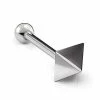 Best Pirce ❤️ Body Sensitive Pyramid Swarovski Gem ASTM F-136 Titanium Barbell - 18 Gauge 🔔 -Playboy Shop 03681178 a
