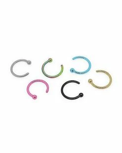 Wholesale π Multi-Pack Colored Hoop Nose Rings - 6 Pack π 7 Wholesale π Multi-Pack Colored Hoop Nose Rings - 6 Pack π -Playboy Shop 03682028 a
