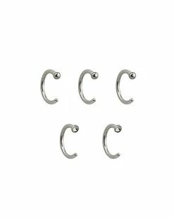 Discount 👏 Multi-Pack CZ Hoop Nose Rings - 5 Pack 🧨 -Playboy Shop 03682978 a