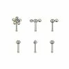 Cheap 🌟 Multi-Pack Bone Nose Rings 6 Pack – 20 Gauge ⭐ -Playboy Shop 03683067 a