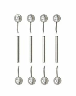 Best Sale 🎉 Multi-Pack Silvertone Threadless Barbells 4 Pack - 14 Gauge 🔥 5 Best Sale 🎉 Multi-Pack Silvertone Threadless Barbells 4 Pack - 14 Gauge 🔥 -Playboy Shop 03683281 b