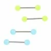 Wholesale 👍 Multi-Pack Glow In The Dark Nipple Barbells 2 Pair – 14 Gauge 🎉