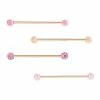 Top 10 ⌛ Multi-Pack Pearl-Effect Industrial Barbells 4 Pack – 14 Gauge 🛒 -Playboy Shop 03683984 a