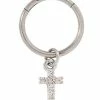 Wholesale 🤩 CZ Cross Titanium Dangle Hoop Ring - 16 Gauge 🎉 -Playboy Shop 03684081 a