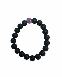 Best deal ❤️ Black and Purple Long Distance Beaded Bracelets – 2 Pack 😉 -Playboy Shop 03695988 c